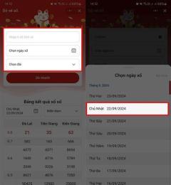ảnh chụp màn hình in vé dò xổ số