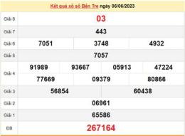 ảnh chụp màn hình kết quả xổ số bến tre ngày 13 tháng 01
