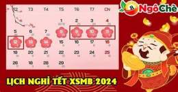 ảnh chụp màn hình lịch nghỉ tết xổ số miền nam