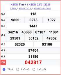 giao diện app kết quả xổ số đồng nai ngày 22 tháng 04 năm 2026