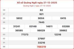 giao diện app kết quả xổ số quảng ngãi ngày 27 tháng 6