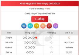 giao diện app kết quả xổ số vietlott hàng ngày