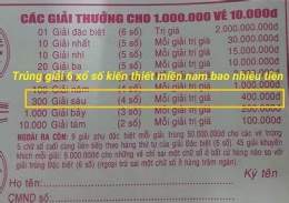 hướng dẫn sử dụng giải 6 xổ số kiến thiết bao nhiêu tiền