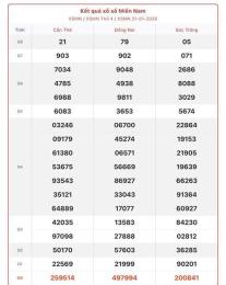 hướng dẫn sử dụng kết quả xổ số miền nam ngày 22 tháng 1 năm 2026