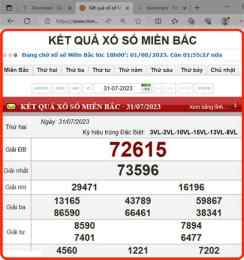 hướng dẫn sử dụng ket qua xo so mienbac
