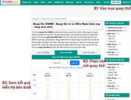 hướng dẫn sử dụng quay quay thử xổ số miền nam hôm nay