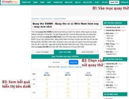 hướng dẫn sử dụng quay thử xổ số miền nam 360 chấm com
