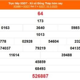 kết quả xổ số đồng tháp ngày 10 tháng 8