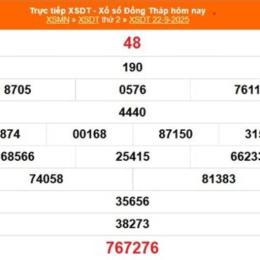 kết quả xổ số đồng tháp ngày 22 tháng 6