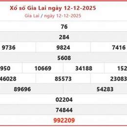ket qua xo so gia lai hom nay