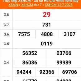 kết quả xổ số hồ chí minh hàng tuần