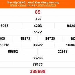 kết quả xổ số kiên giang ngày 6 tháng 9