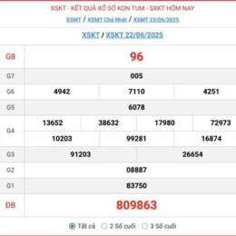 kết quả xổ số kon tum ngày 22 tháng 03