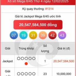 kết quả xổ số mega hôm qua
