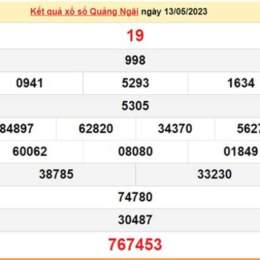 kết quả xổ số quảng ngãi ngày 13 tháng 6