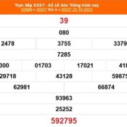 kết quả xổ số sóc trăng ngày 22 tháng 10