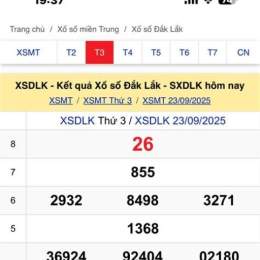 số xổ đak lak