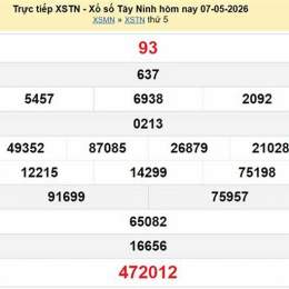 xổ số 07 tây tháng 05