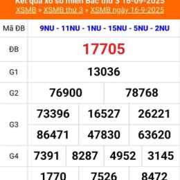 xổ số 16 tháng
