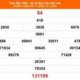 xổ số bạc liêu ngày 4 tháng 4