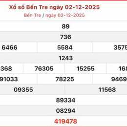 xo so ben tre 23 12