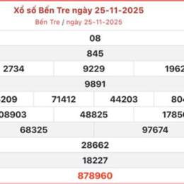 xo so ben tre 25 11