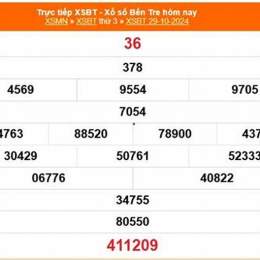 xổ số bến tre 30/12/2025