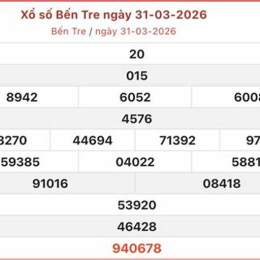 xo so ben tre 31 3