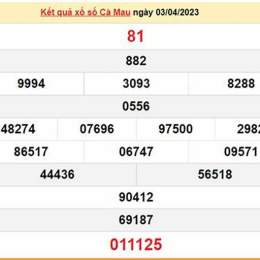 xổ số cà mau 10/11