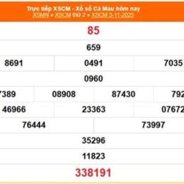xổ số cà mau 17 tháng 11 năm 2025