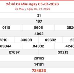 xo so ca mau 5 1 2026
