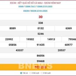 xổ số cà mau ngày 3 tháng 2