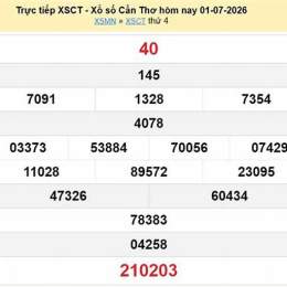 xổ số cần thơ ngày 1 tháng 7 năm 2016