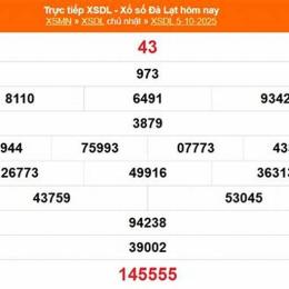 xổ số đà lạt mùng 5 tháng 4