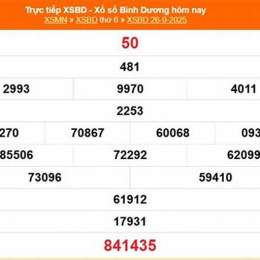 xổ số đài bình dương ngày 26 tháng 6