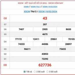 xổ số đài cà mau ngày 26 tháng 1