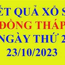 xổ số đài đồng tháp ngày 23 tháng 03