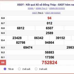 xổ số đài đồng tháp ngày 9 tháng 3