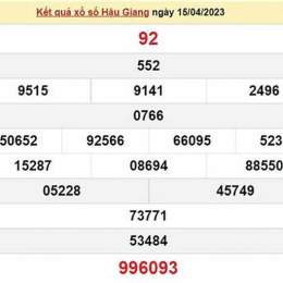 xổ số đài hậu giang ngày 29 tháng 8