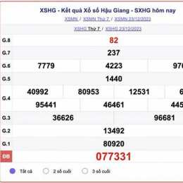 xổ số đài hậu giang ngày 30 tháng 5