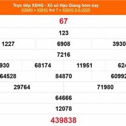xổ số đài hậu giang ngày 31 tháng 1