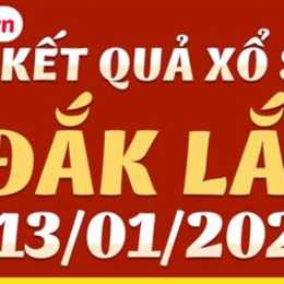 xổ số đắk lắk 13 tháng 01