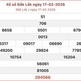 xổ số đak lak ngày 17 2