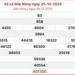 xổ số đắk nông 8 11