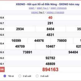 xổ số đắk nông ngày hôm qua