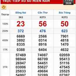 xổ số đồng nai cần thơ ba đài