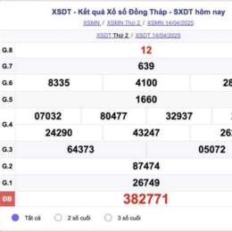 xổ số đồng tháp 100