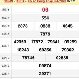 xổ số đồng tháp 6/7