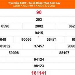 xổ số đồng tháp ngày mùng 3 tháng 8