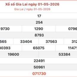 xổ số gia lai 8/5/2026
